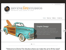 Tablet Screenshot of divinefirestudios.com